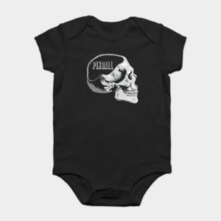 Pinball on the Mind Funny Pun Design Baby Bodysuit